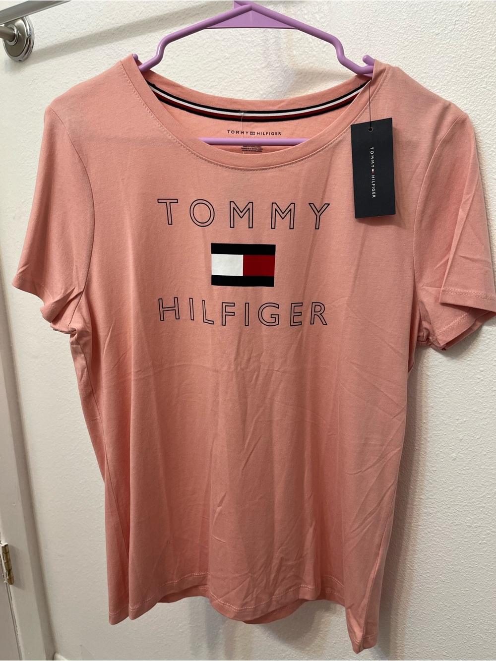 Tommy Hilfiger Women's Pink Logo Tee